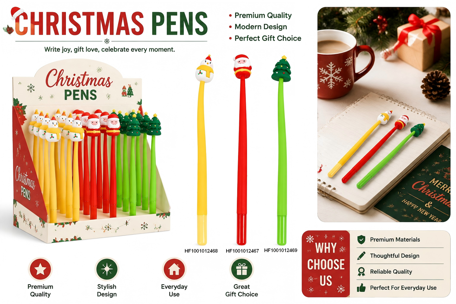 Christmas Pens 3