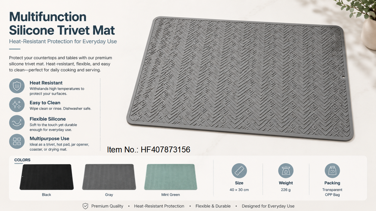 Multifunction Silicone Trivet Mat