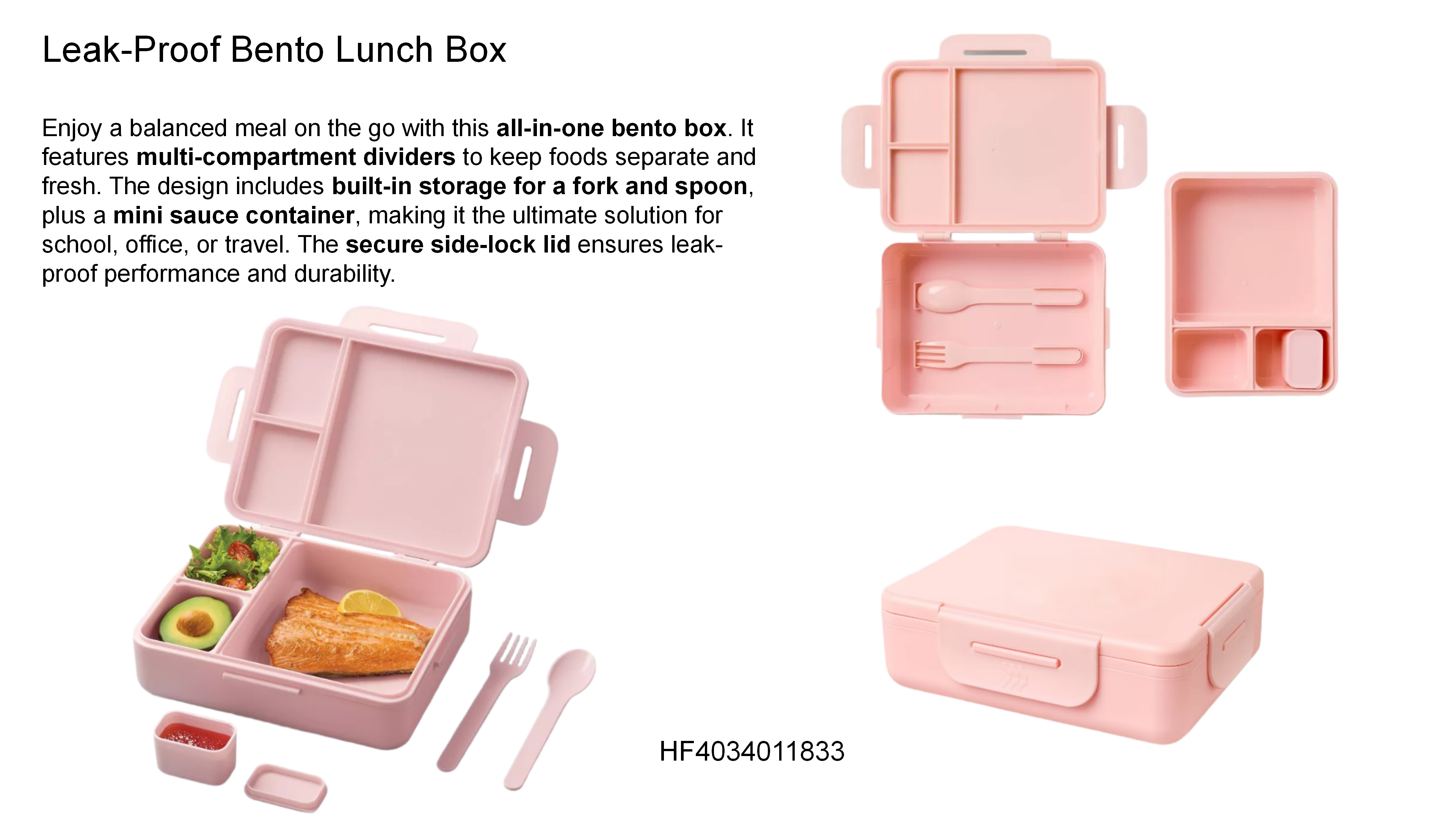 Leak-Proof Bento Lunch Box