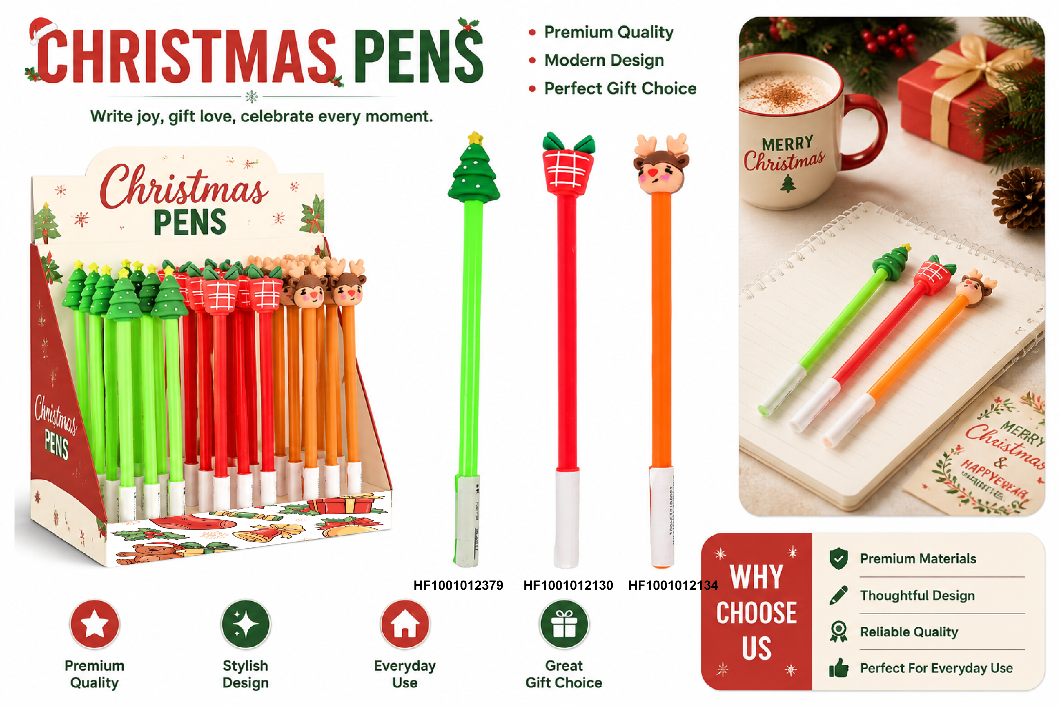 Christmas Pens 4
