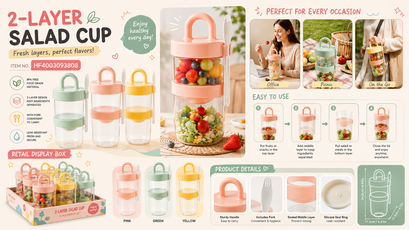 2-Layer Salad Cup