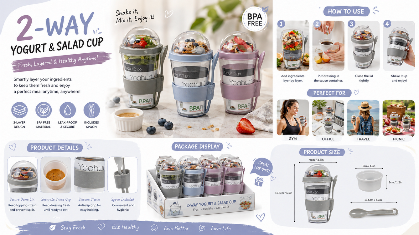 2-Way Yogurt & Salad Cup