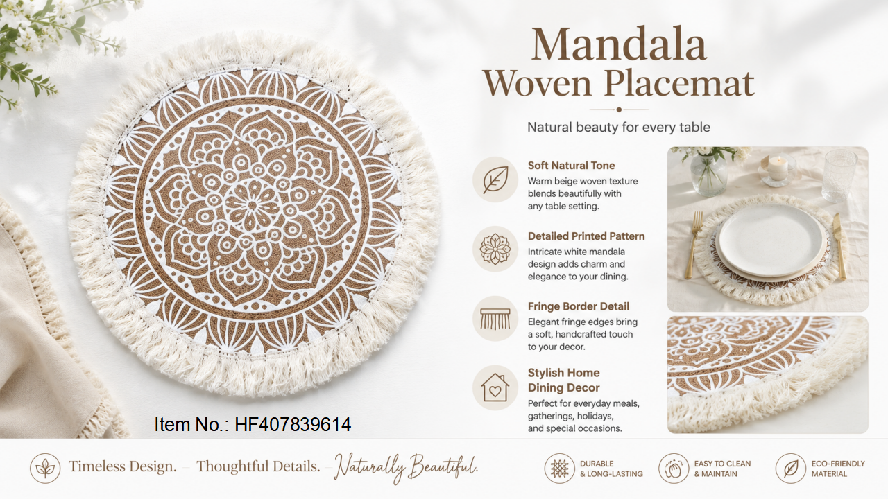 Mandala Woven Placemat